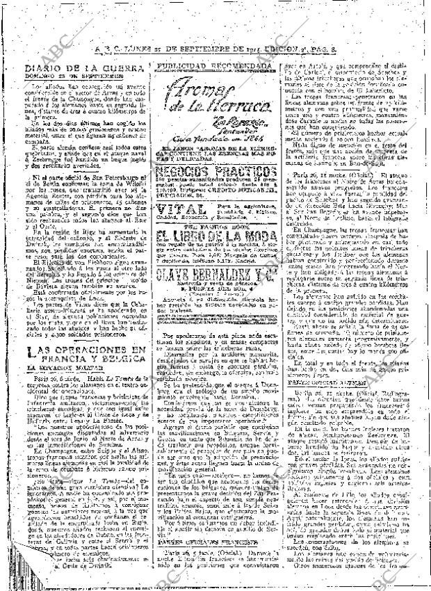 ABC MADRID 27-09-1915 página 8