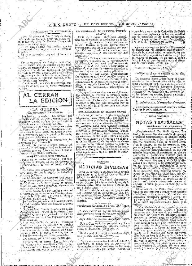 ABC MADRID 11-10-1915 página 18
