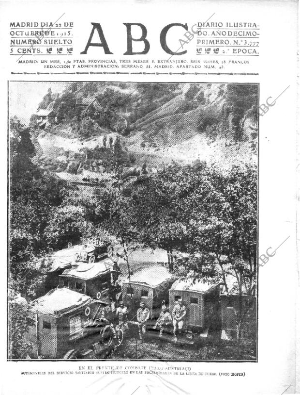 ABC MADRID 22-10-1915 página 1