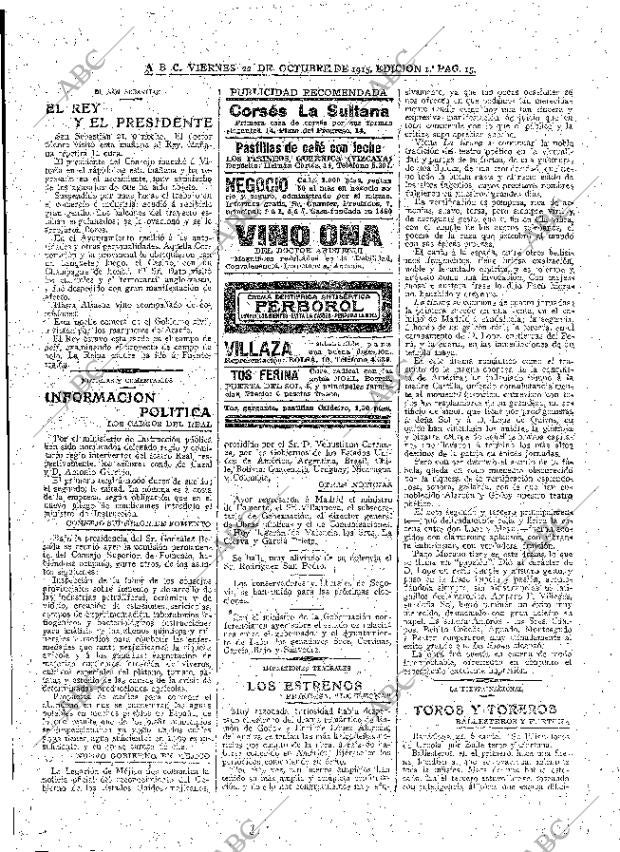 ABC MADRID 22-10-1915 página 15