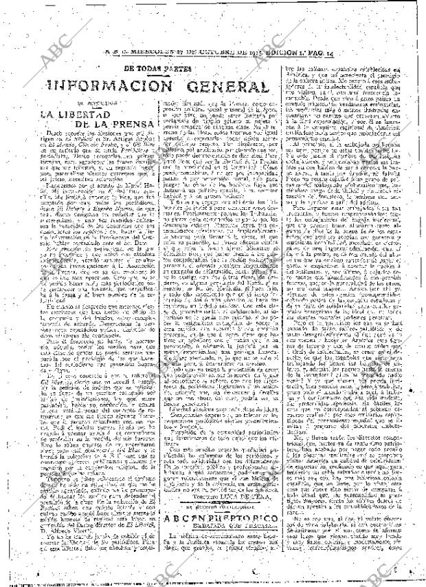 ABC MADRID 27-10-1915 página 14