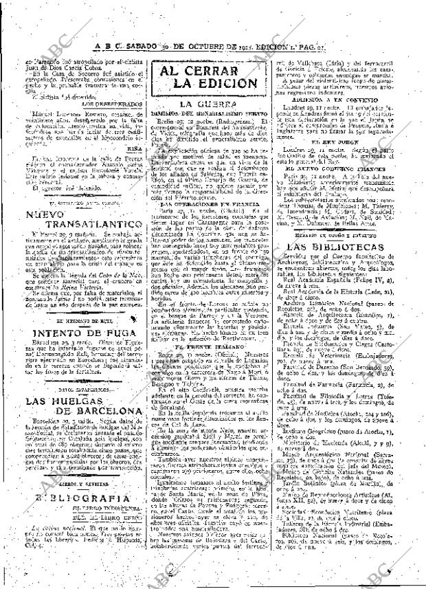 ABC MADRID 30-10-1915 página 21