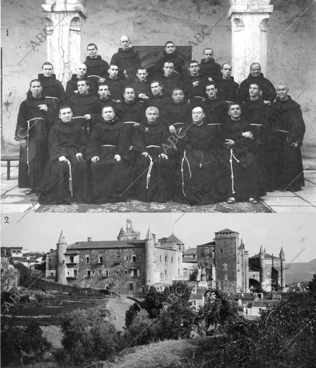 P. Cimino (X), con la Comunidad de Franciscanos de Guadalupe, durante su...