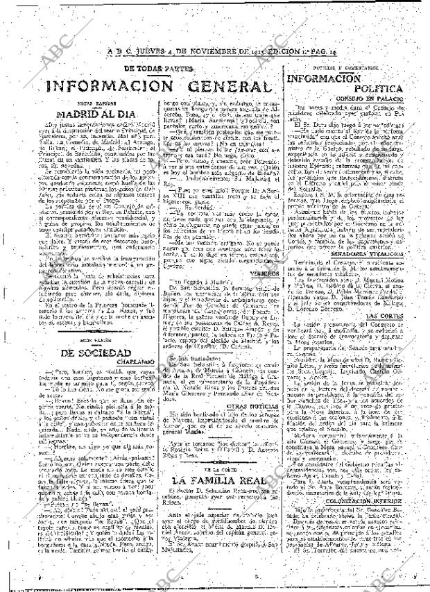 ABC MADRID 04-11-1915 página 14