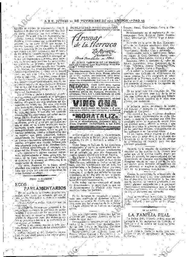 ABC MADRID 11-11-1915 página 15