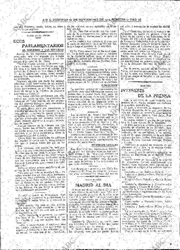 ABC MADRID 21-11-1915 página 18