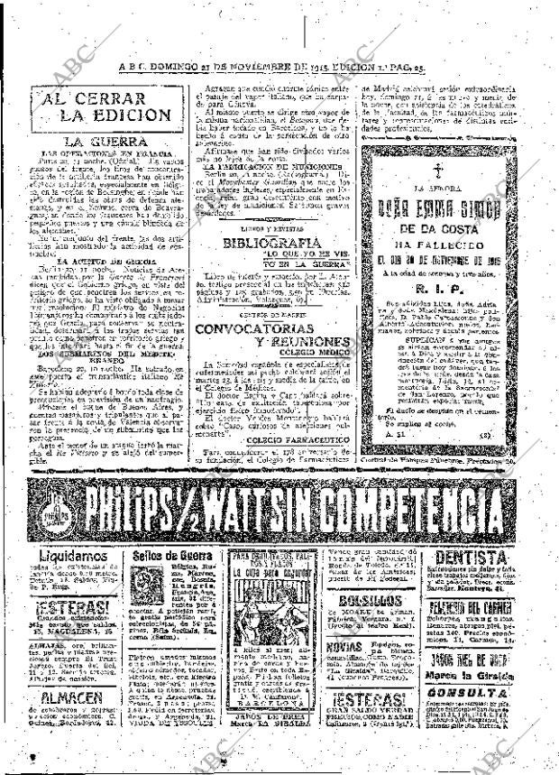 ABC MADRID 21-11-1915 página 25