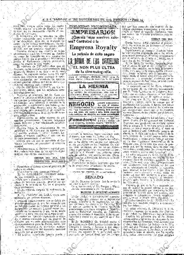 ABC MADRID 27-11-1915 página 14