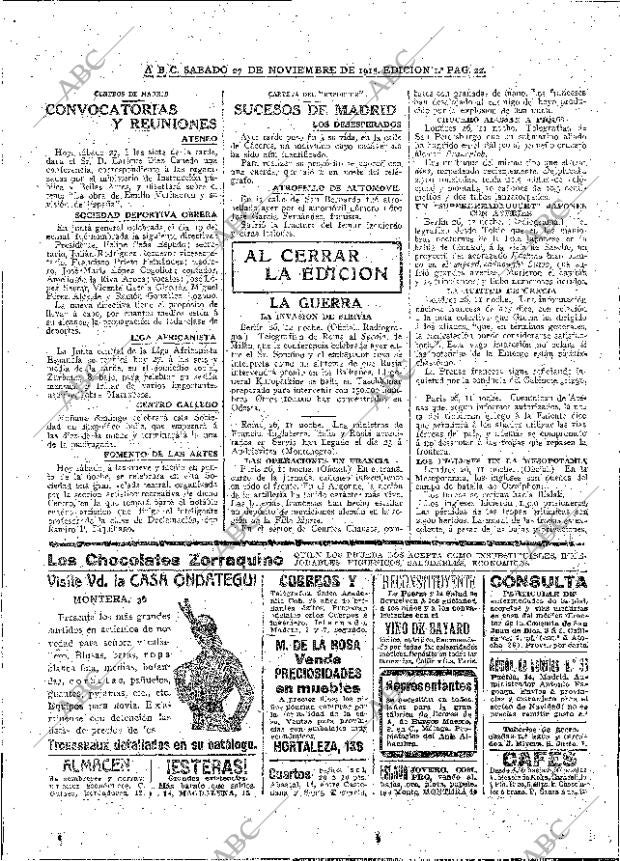 ABC MADRID 27-11-1915 página 22