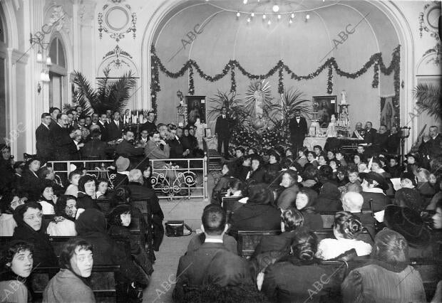 El salón del conservatorio de Música, de Valencia, durante el segundo certamen...