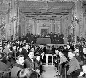 El salón de Actos del conservatorio durante el reparto de Premios A los Alumnos...