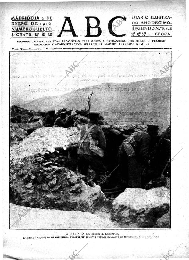 ABC MADRID 02-01-1916 página 1