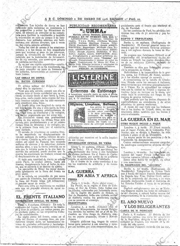 ABC MADRID 02-01-1916 página 10
