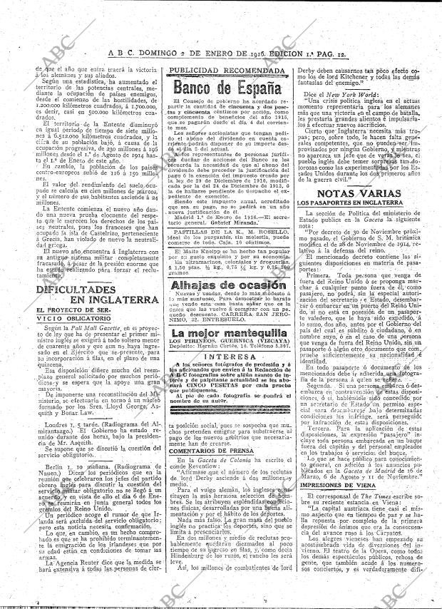 ABC MADRID 02-01-1916 página 12