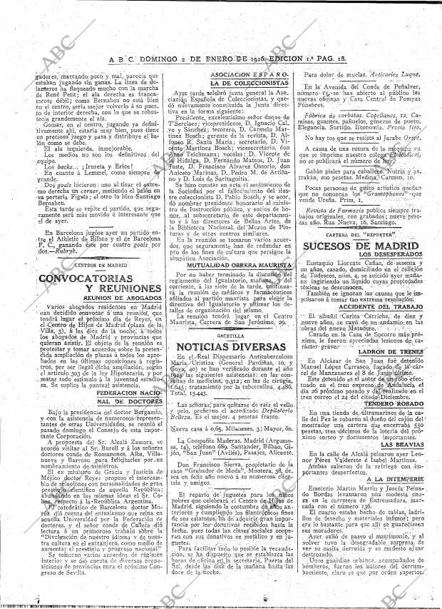 ABC MADRID 02-01-1916 página 18