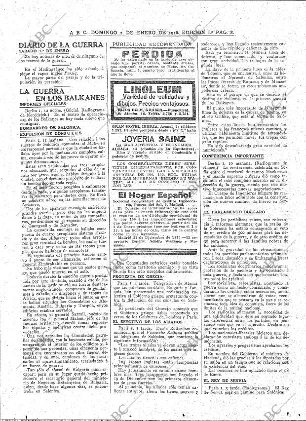 ABC MADRID 02-01-1916 página 8