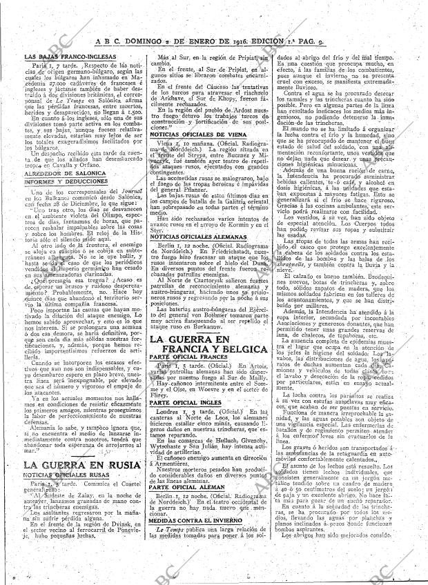 ABC MADRID 02-01-1916 página 9
