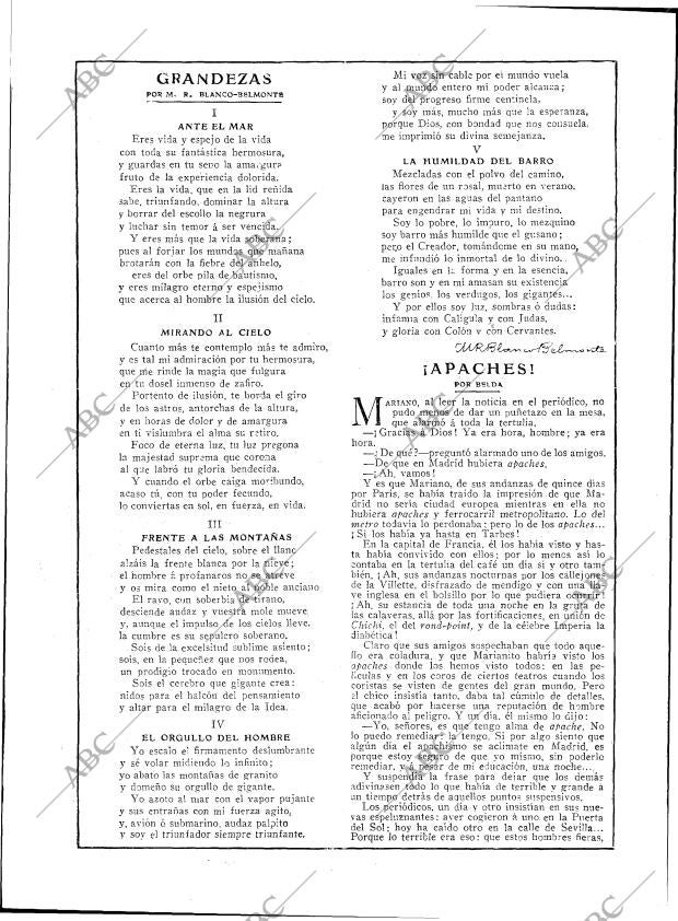 BLANCO Y NEGRO MADRID 02-01-1916 página 14