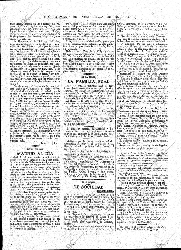 ABC MADRID 06-01-1916 página 13