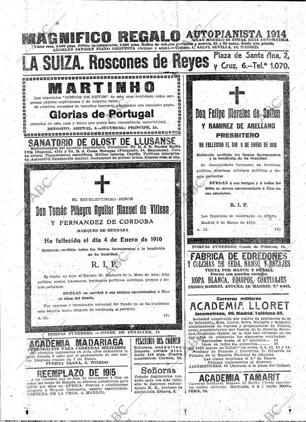 ABC MADRID 06-01-1916 página 26