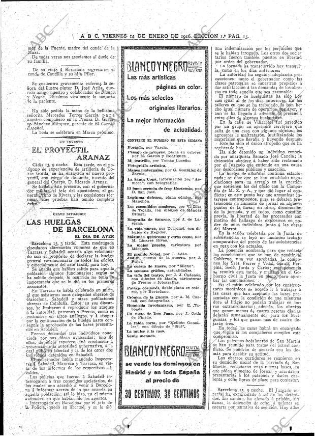 ABC MADRID 14-01-1916 página 15