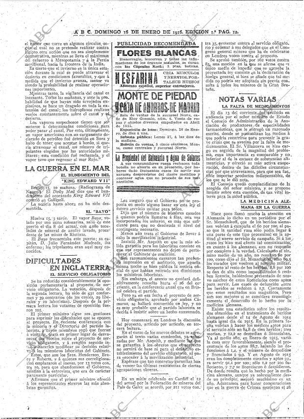 ABC MADRID 16-01-1916 página 12