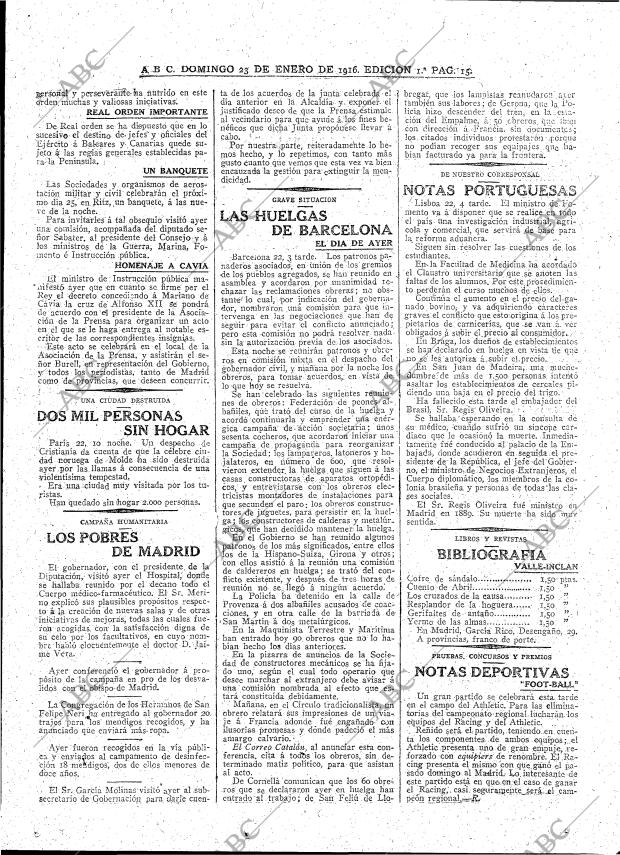 ABC MADRID 23-01-1916 página 15