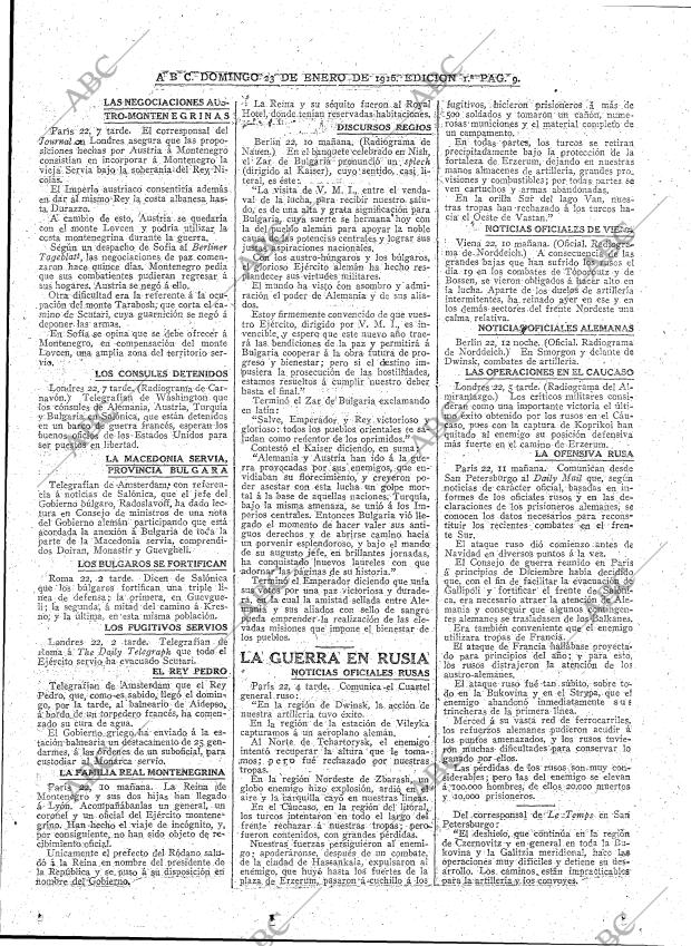 ABC MADRID 23-01-1916 página 9