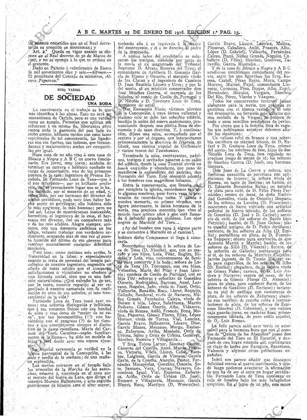 ABC MADRID 25-01-1916 página 15