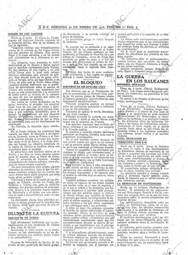 ABC MADRID 30-01-1916 página 7