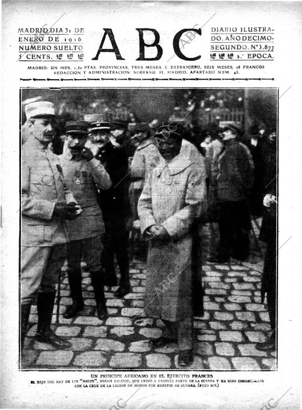 ABC MADRID 31-01-1916 página 1