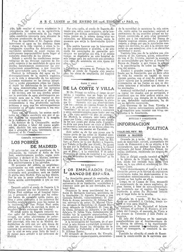 ABC MADRID 31-01-1916 página 11