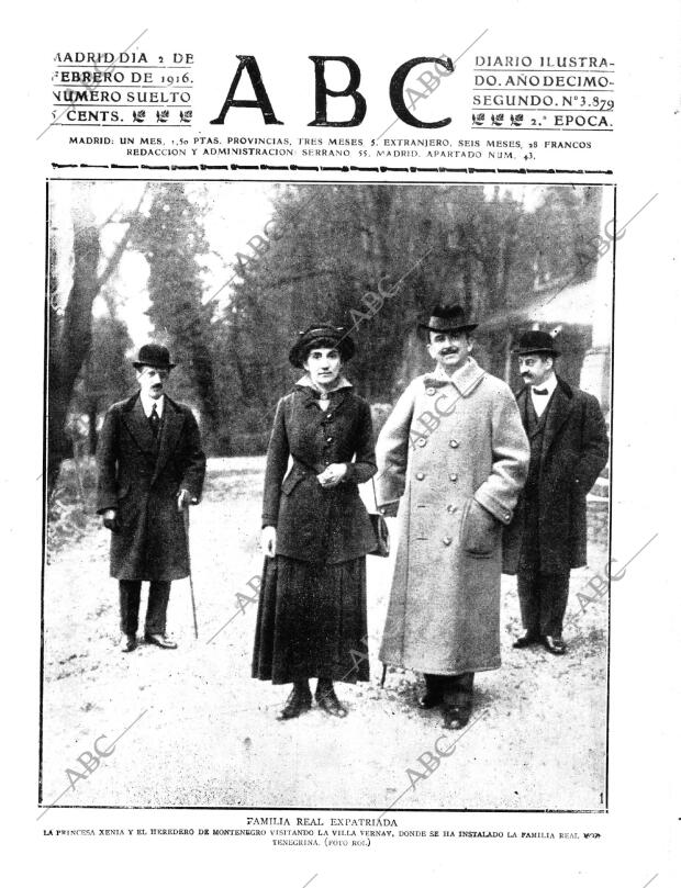 ABC MADRID 02-02-1916 página 1