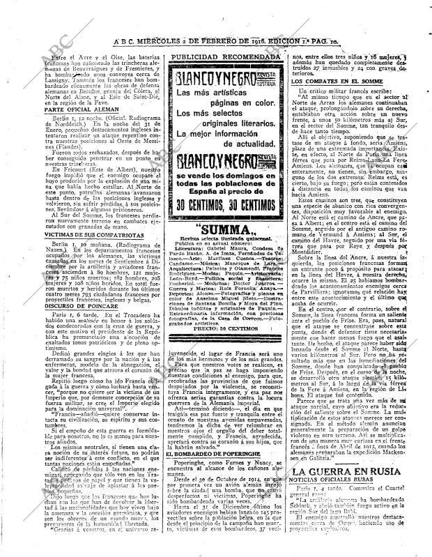 ABC MADRID 02-02-1916 página 10
