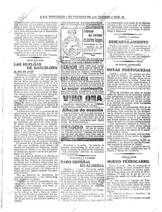ABC MADRID 02-02-1916 página 16