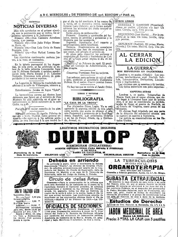 ABC MADRID 02-02-1916 página 20
