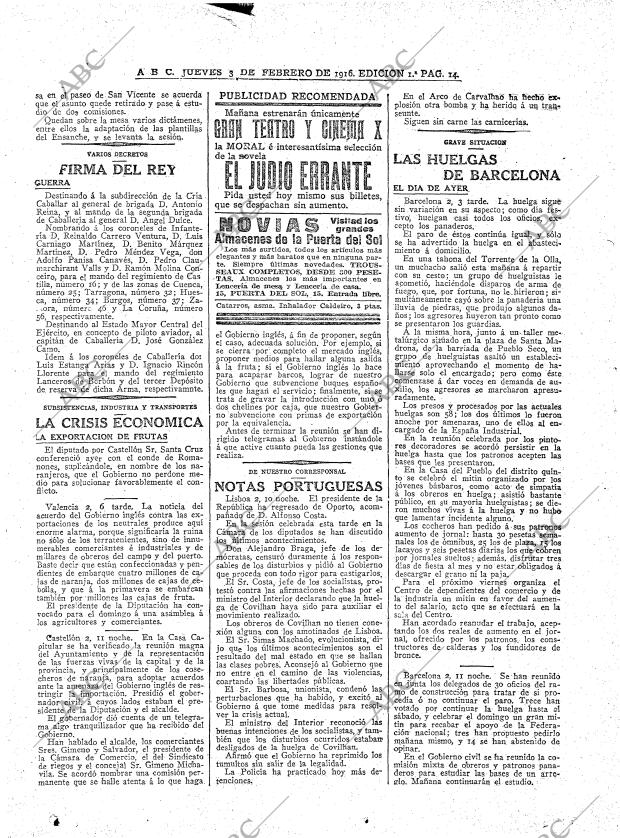 ABC MADRID 03-02-1916 página 14