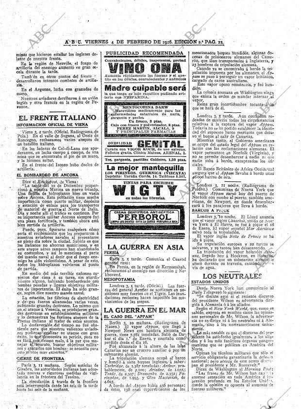 ABC MADRID 04-02-1916 página 11