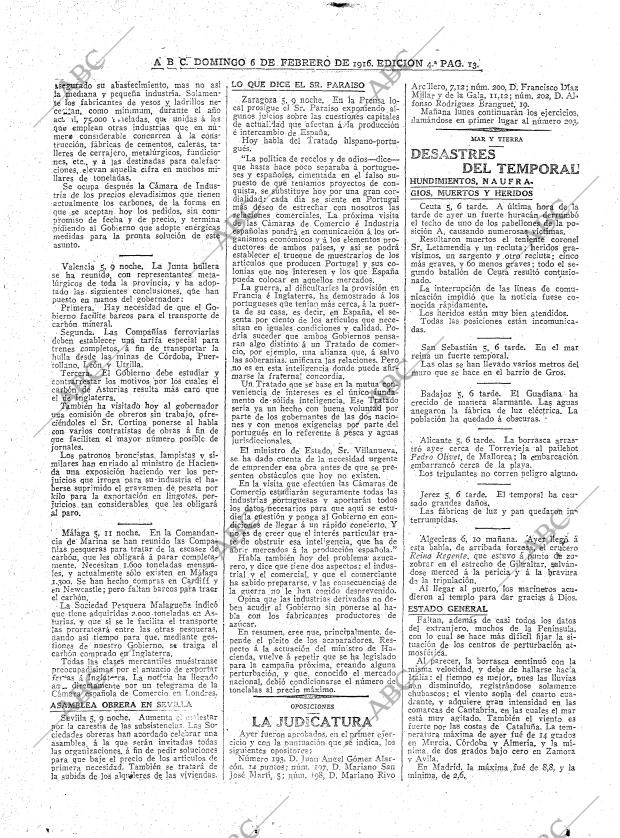 ABC MADRID 06-02-1916 página 13