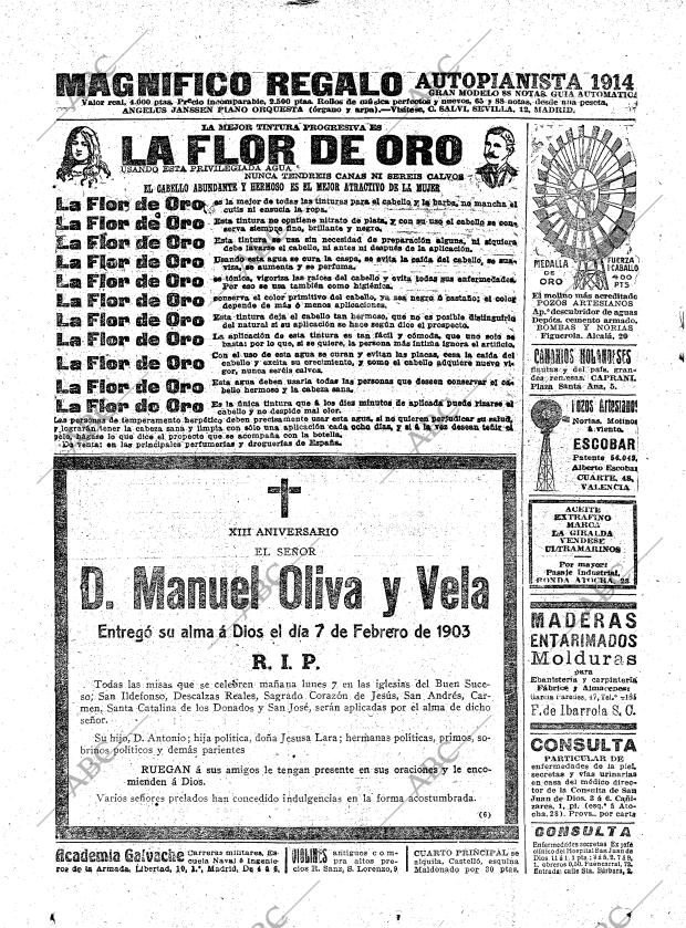 ABC MADRID 06-02-1916 página 20