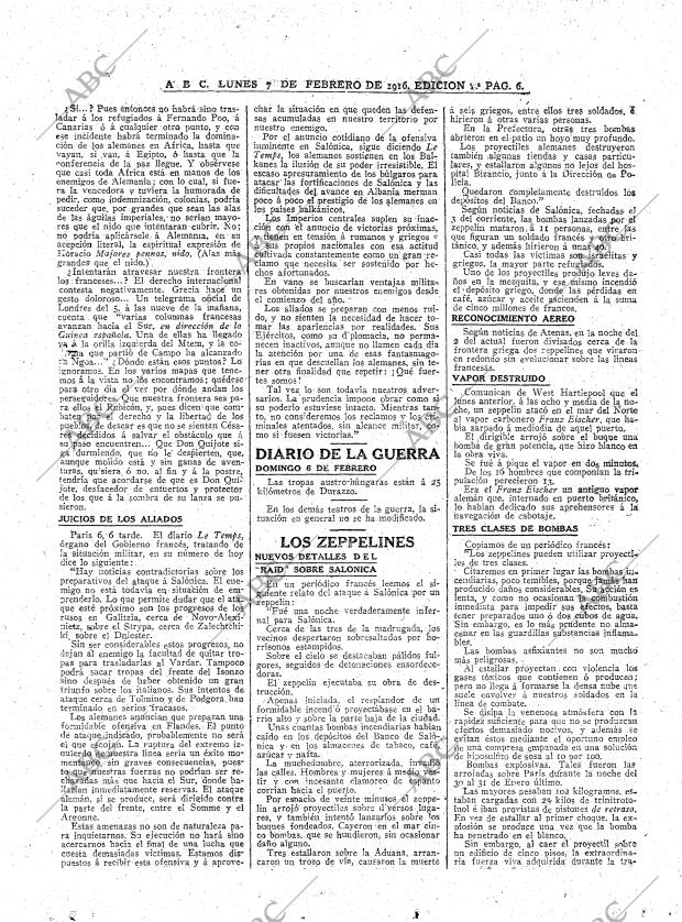 ABC MADRID 07-02-1916 página 6