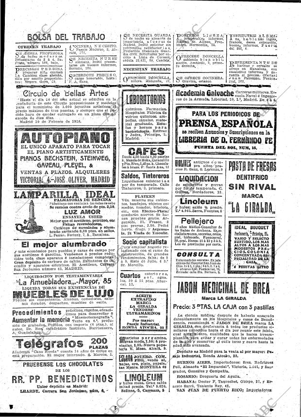 ABC MADRID 13-02-1916 página 23