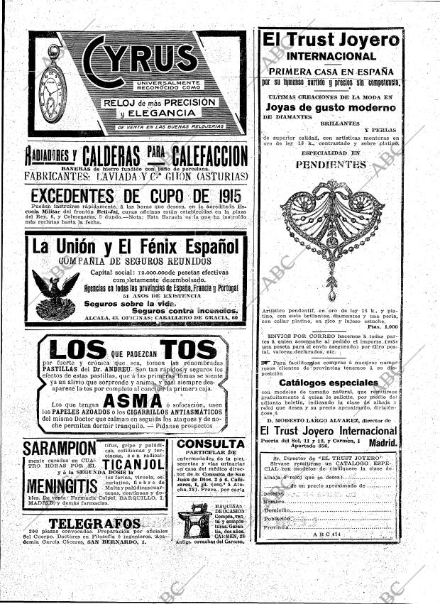 ABC MADRID 13-02-1916 página 25