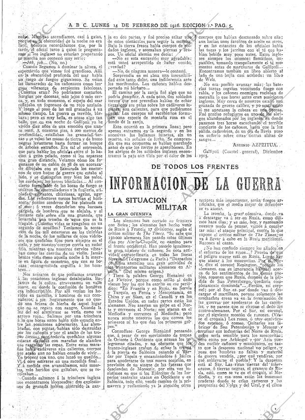 ABC MADRID 14-02-1916 página 5