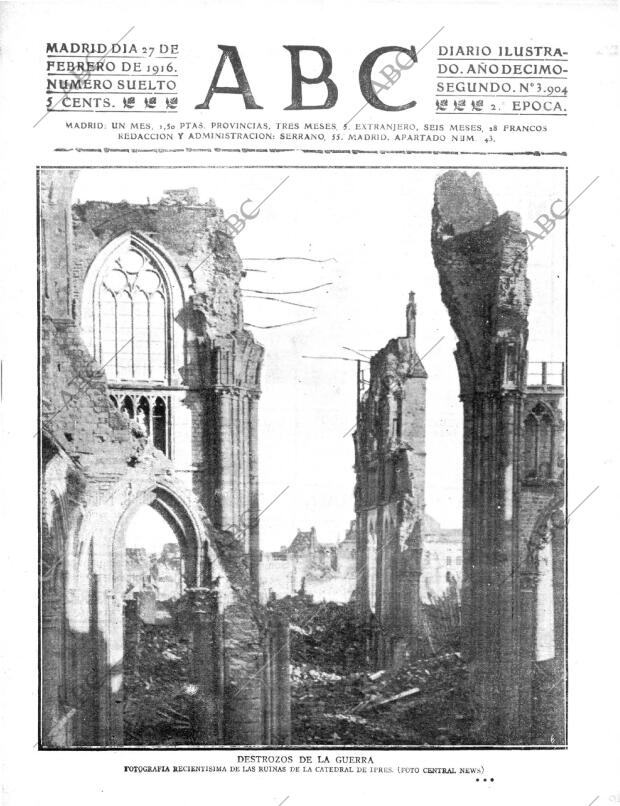 ABC MADRID 27-02-1916 página 1
