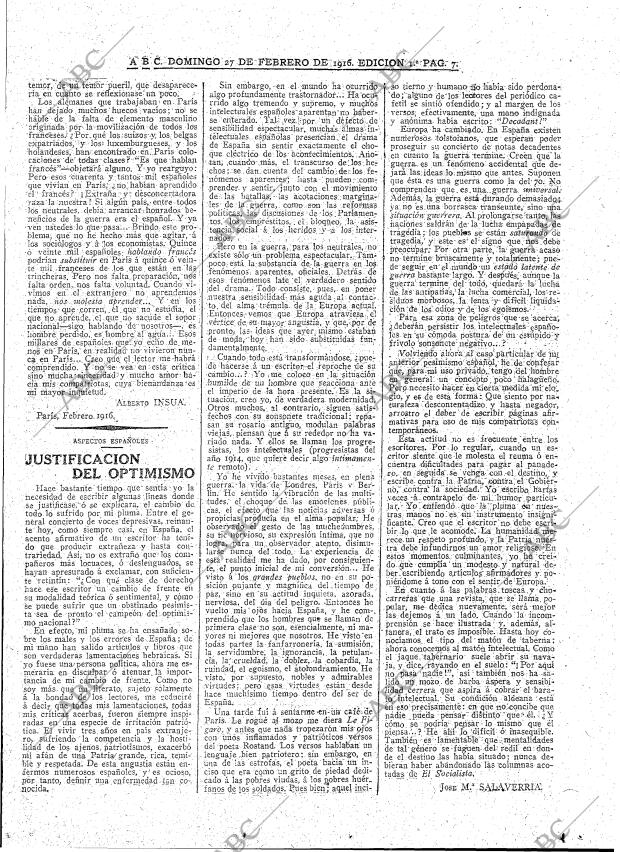 ABC MADRID 27-02-1916 página 7