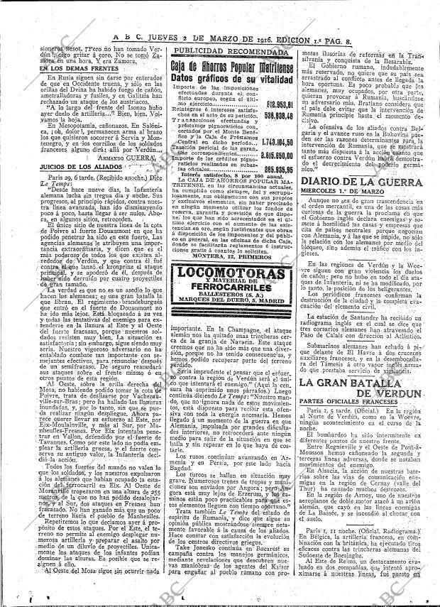 ABC MADRID 02-03-1916 página 8