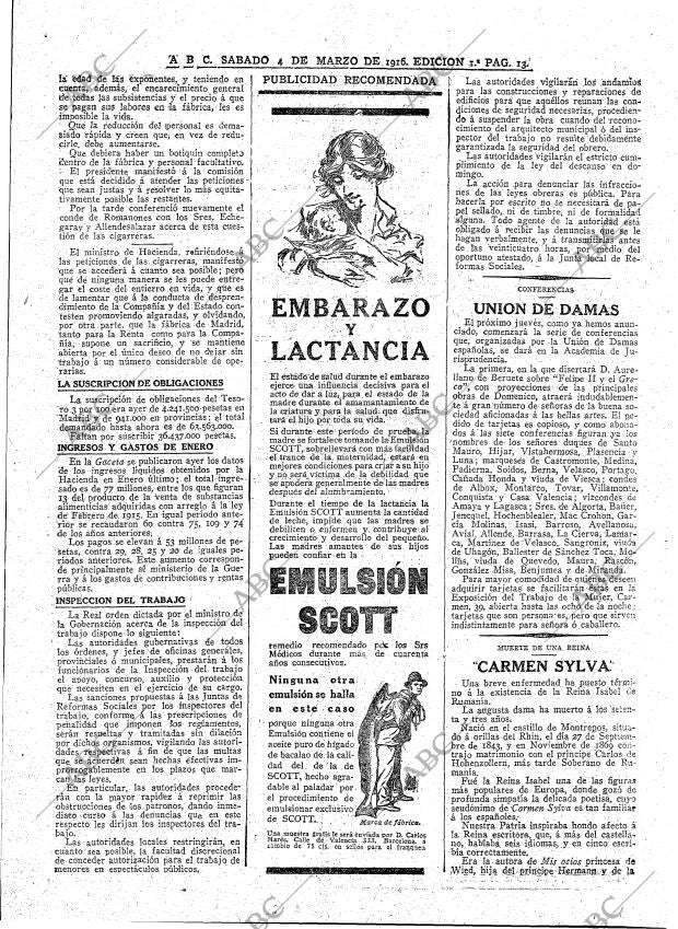 ABC MADRID 04-03-1916 página 13