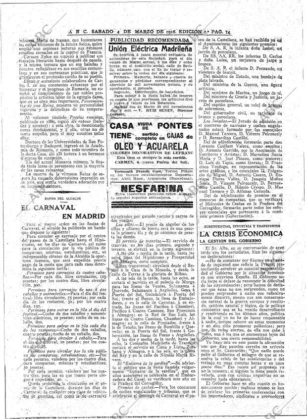 ABC MADRID 04-03-1916 página 14