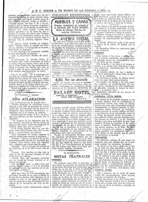 ABC MADRID 09-03-1916 página 17